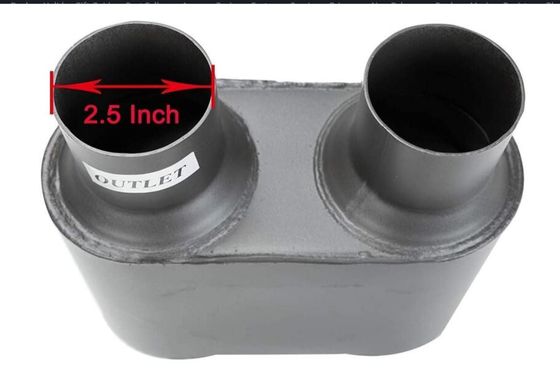 Dural 2.5'' Inlet 2.5'' Outlet Exhaust Pipe Muffler Honda Exhaust Mufflers Antiwear
