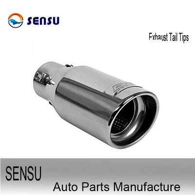 Gloss Polishing Slant Cut Exhaust Tail Tips Truck Tailpipe Tips SS201 SS304