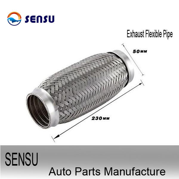 ID 64mm*150mm Stainless Steel Exhaust Flex Pipe Interlock Flex Pipe Antirust