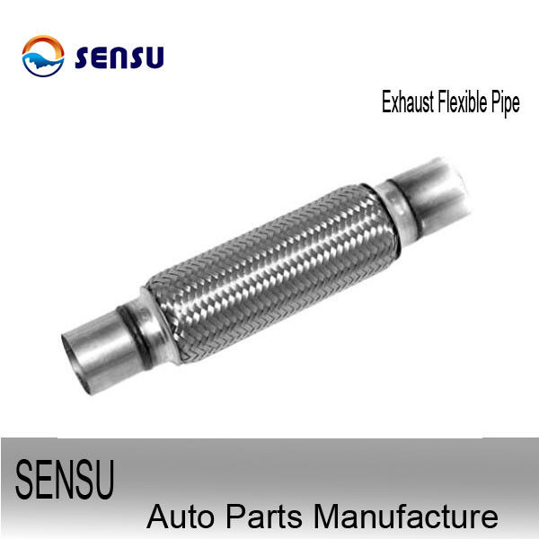 Automotive Stainless Steel Exhaust Flex Pipe 12Inch Length 51*203*303