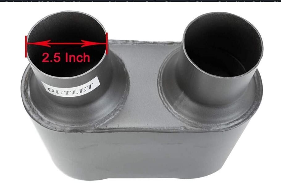 Dural 2.5'' Inlet 2.5'' Outlet Exhaust Pipe Muffler Honda Exhaust Mufflers Antiwear