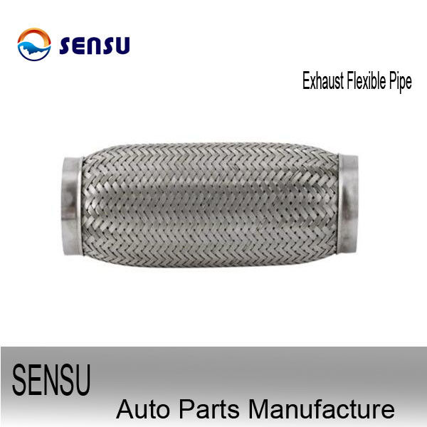 Double Braids 2 Inch Stainless Steel Flex Exhaust Pipe With Extention Tube